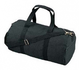Canvas Shoulder Bags - 19 in. Black Canvas Bag