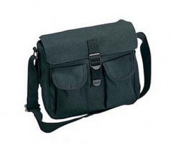 Canvas Ammo Shoulder Bags - Black