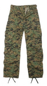 Vintage Paratrooper Fatigues Woodland Digital Camouflage