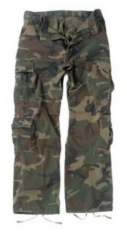 Camouflage Vintage Paratrooper Fatigues Woodland Camo