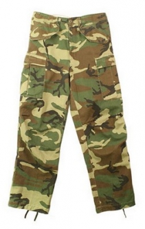 Military M-65 Field Pants Vintage Camouflage