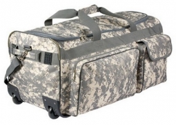 Army Digital Camo Military Expedition Bag W/Wheels