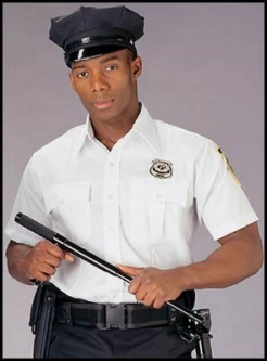 Police Uniform Shirts - White Short Sleeve