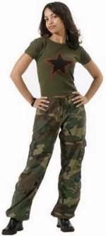 Womens Camouflage Fatigues Womens Vintage Paratrooper Fatigues