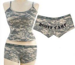Digital Camouflage Womens Booty Shorts