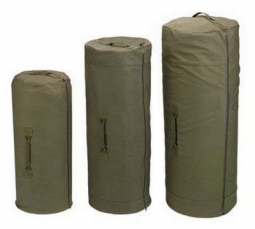 Canvas Military Side Zipper Olive Drab Duffle Bag