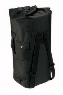 Duffle Bags GI Type Black Double Strap Duffle