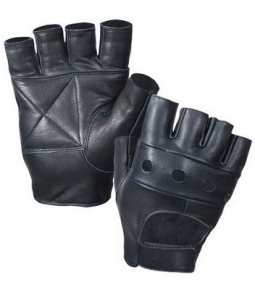 Biker Gloves Black Leather Gloves