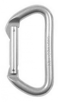 D Carabiners Climbing / Rappelling Gear Silver