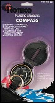 Military Compass - Plastic Lensatic Compasses