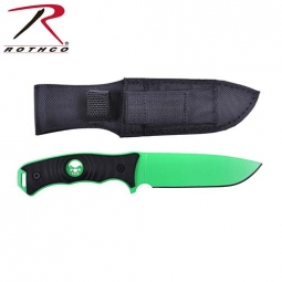 Rothco Fixed Blade Knife - Neon Green / Black