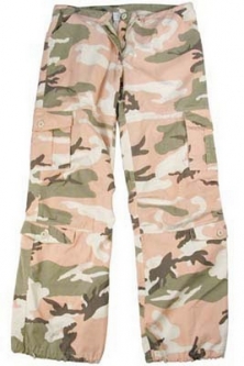 Womens Camo Pants Pink Camo Vintage Fatigue Pants