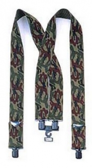 Pants Suspenders Camouflage Suspenders