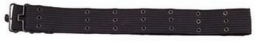 Military Style Pistol Belts - Black Canvas Pistol Belt