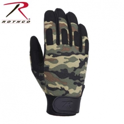 Rothco Lightweight All Purpose Duty Gloves-Woodland Camo