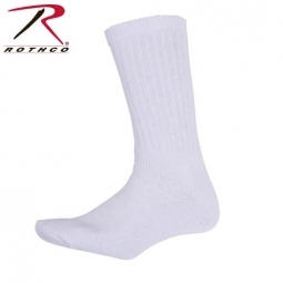 White Crew Socks-King Size