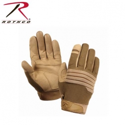 Military Coyote Brown Padded Knuckle Gloves