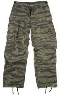 Camouflage Pants Tiger Stripe Camo Vintage Cargo Pants