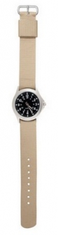 Military Style Watch Quartz Watch W/Khaki Strap