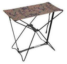 Folding Camp Stool Woodland Digital Camo