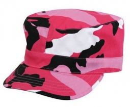 Pink Camo Fatigue Caps Marine Style Cap