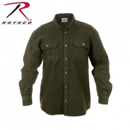 Rothco Heavy Weight Flannel Shirt - Olive Drab
