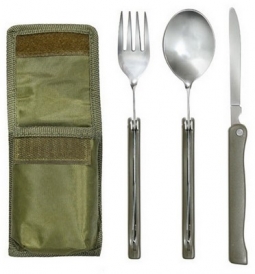 Camp Chow Set Olive Drab Chow Set With Pouch