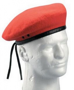 Military G.I. Style Wool Berets - Red