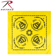 Rothco Bandana - Don'T Tread On Me - Yellow