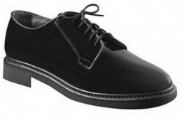 Military Shoes Hi Gloss Navy Oxfords Wide Widths