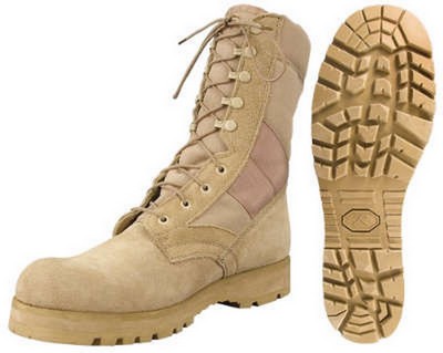Combat Boots Desert Tan Lug Sole Military Boots Wide Widths Army