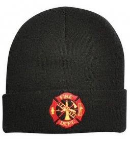 Acrylic Watch Caps Fire Dept Logo Cap