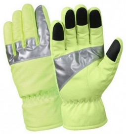 Reflective Safety Green Police Gloves