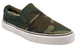 Camouflage Sneakers Woodland Camo Slip Sneakers Size 6