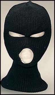 Military Acrylic Face Masks - Black Mask