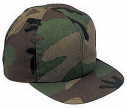 Kids Camo Baseball Caps - Woodland Camouflage Cap