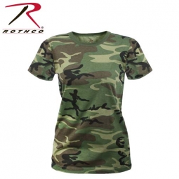 Woodland Camo Shirt Women's Longer Style Shirt