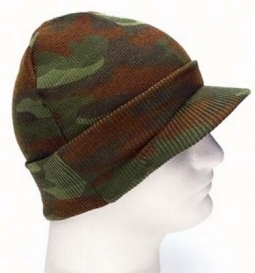 Woodland Camouflage Jeep Caps