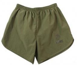 Marines Shorts Olive Drab Marine Logo Workout Short 2XL