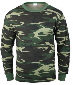 Camouflage Thermal Knit Tops