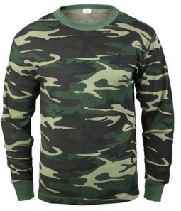 Camouflage Thermal Knit Tops: Army Navy Shop