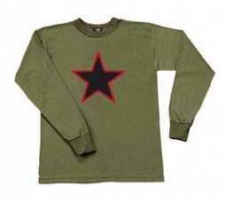 Red China Star Shirts Long Sleeve China Star Shirt 3XL