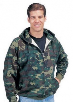 Camouflage Sweat Jackets Thermal Lined Sizes 2XL,3XL