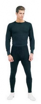 Black Thermal Knit Undershirts