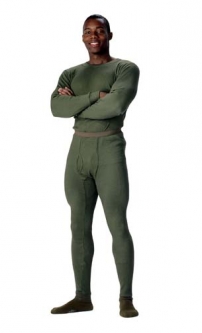 Olive Drab Thermal Knit Undershirts