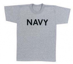 Military Navy T-Shirts - Grey Physical Training Shirt 2XL