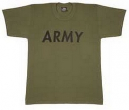 Military T-Shirts - Olive Drab Army Logo T-Shirt 3XL