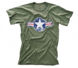 Military T-Shirts Vintage Army Air Corp Shirt 2XL