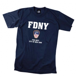 FDNY Shirts Official Ny Fire Dept Logo T-Shirt 2XL