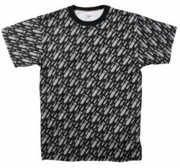 Men's Bombs Print Military Fashion T-Shirts 2XL